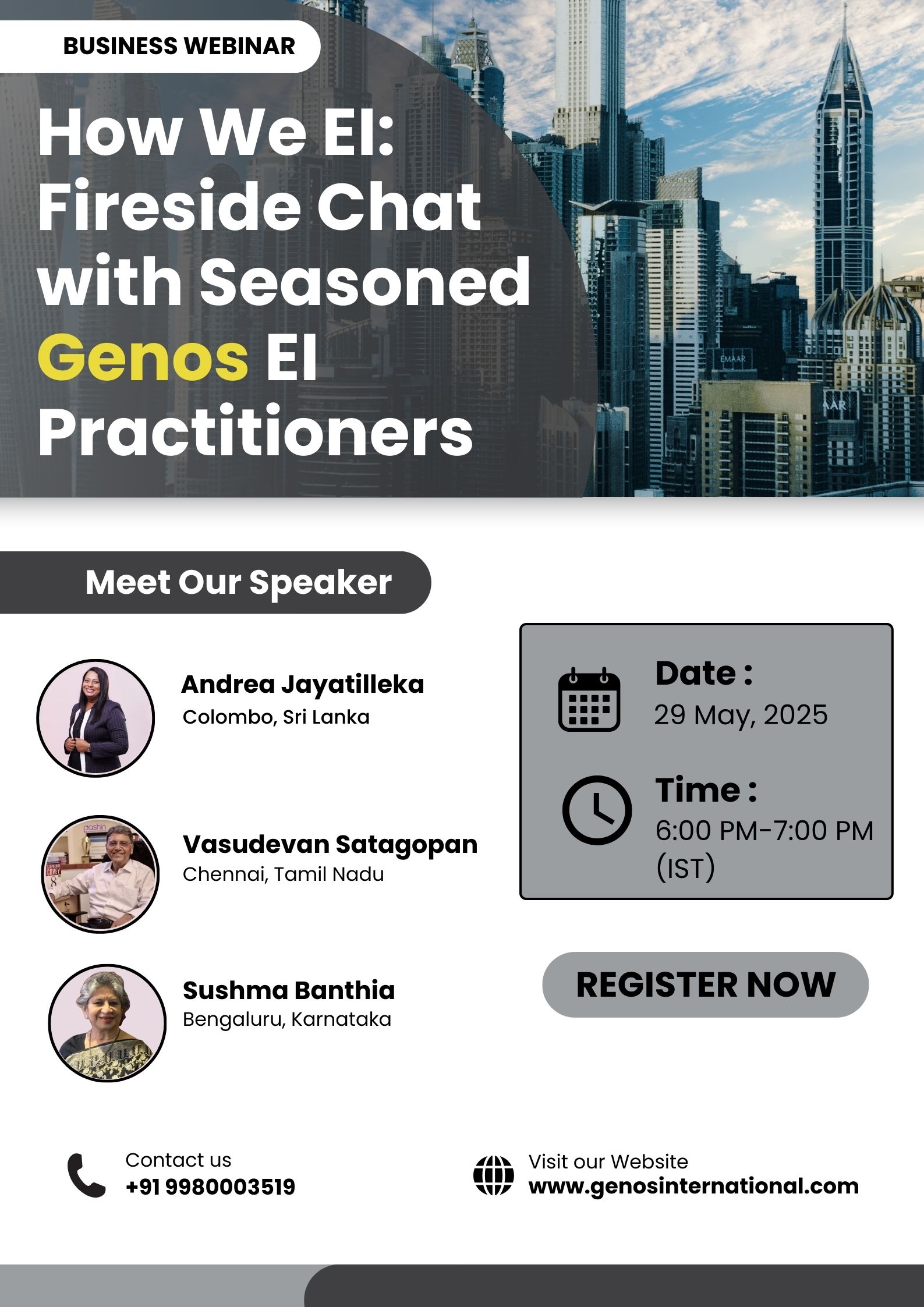 How We EI: Fireside Chat with Seasoned Genos EI Practitioners